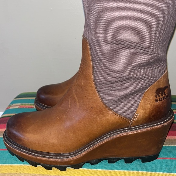 NWOB Vintage Sorrel Waterproof Stacked Heel Boots these are amazing Size 6 - Picture 2 of 8